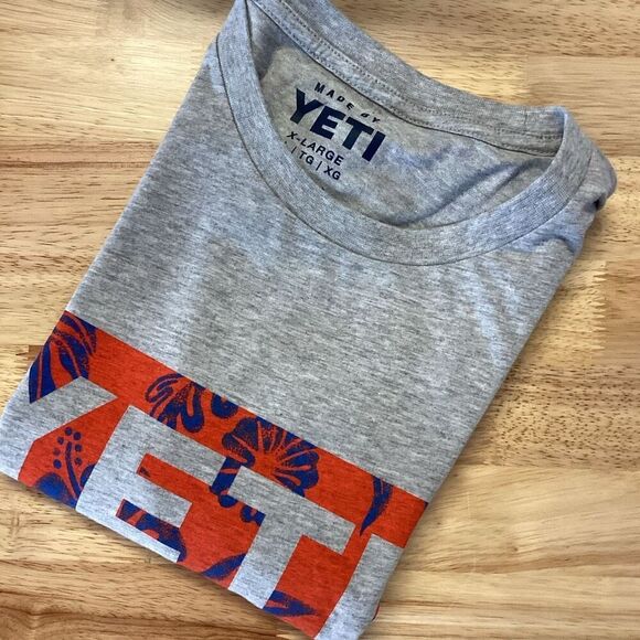 Men’s Yeti Hawaiian Floral T-shirt - XL- NWT - Picture 1 of 8